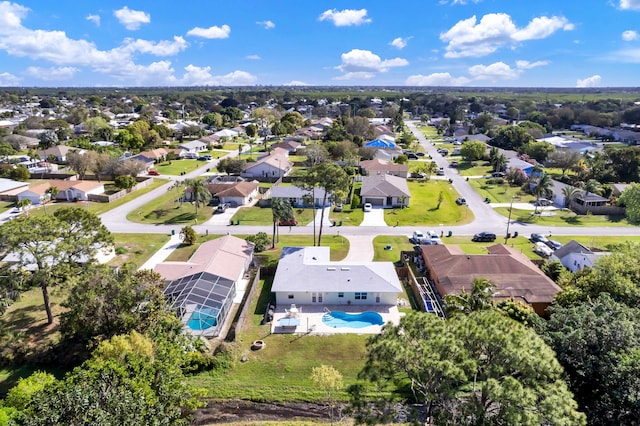 birds eye view of property featuring a residential view