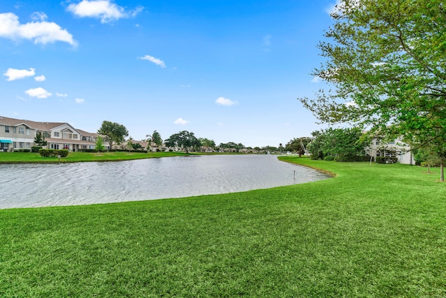 view of water feature featuring a residential view