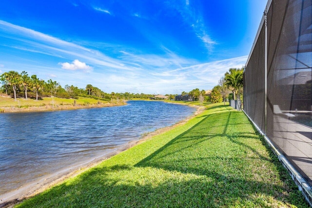 view of water feature