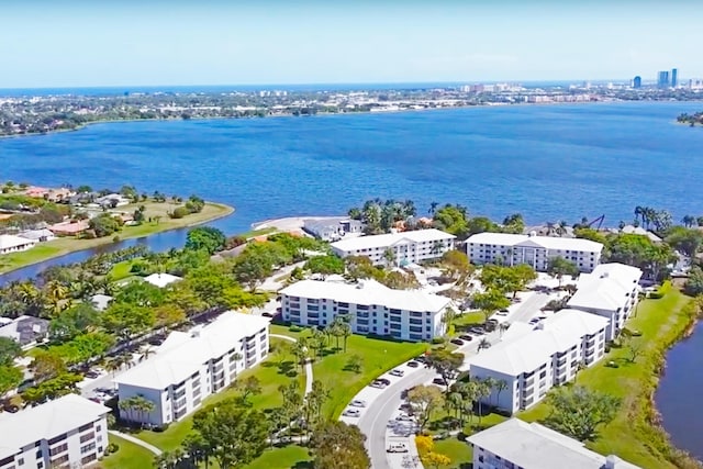 3636 Whitehall Dr Unit 402A, West Palm Beach, FL 33401 - aerial view of apartment complex / building and a large body of water