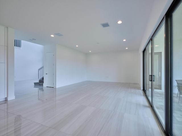 8107 Crystal Downs Ave, Boca Raton, FL 33434 - empty room featuring stairway and recessed lighting