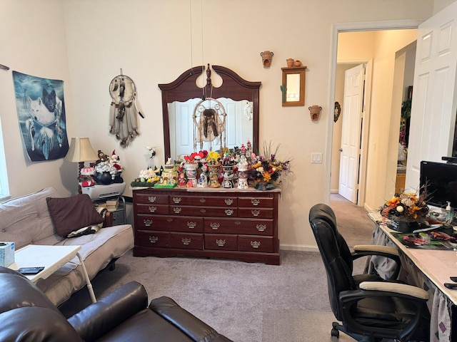 224 NW Pleasant Grove Way, Port Saint Lucie, FL 34986 - office area featuring baseboards and carpet floors