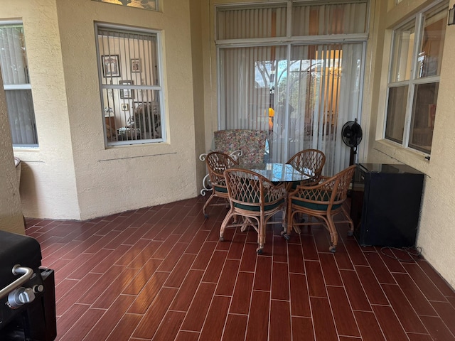 interior space with grilling area