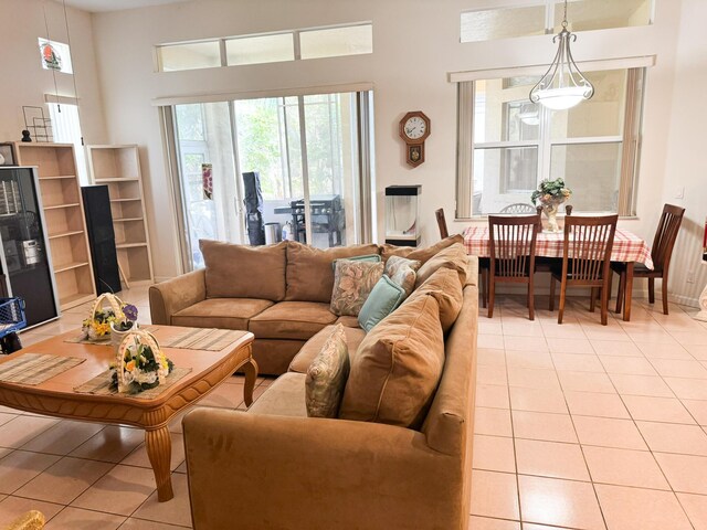 224 NW Pleasant Grove Way, Port Saint Lucie, FL 34986 - living room with light tile patterned floors