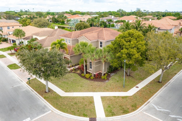 drone / aerial view featuring a residential view