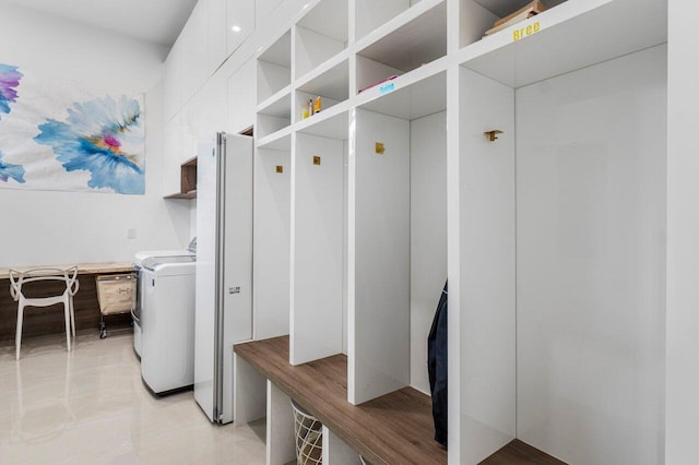 mudroom featuring washer / dryer