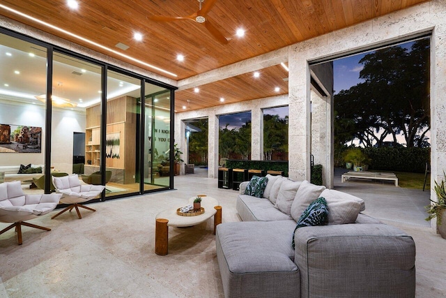 view of patio / terrace with an outdoor hangout area