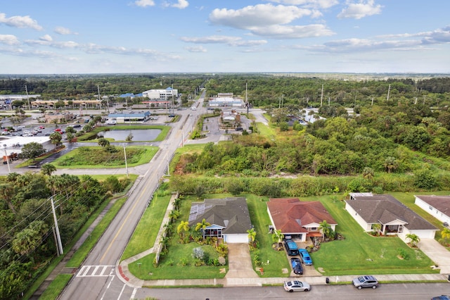 bird's eye view with a residential view