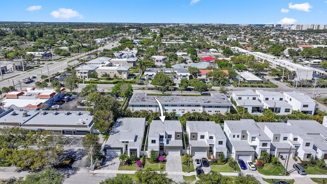 bird's eye view featuring a residential view