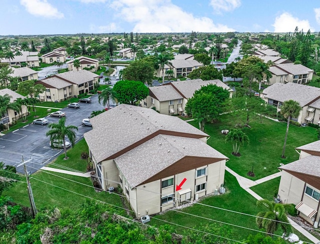 bird's eye view featuring a residential view