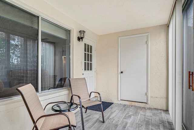 exterior space with a sunroom