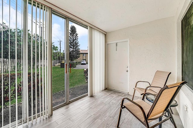 view of sunroom / solarium