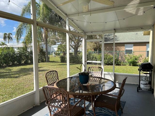 sunroom featuring a wealth of natural light