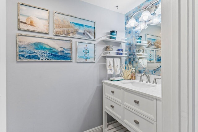 spacious closet with a sink