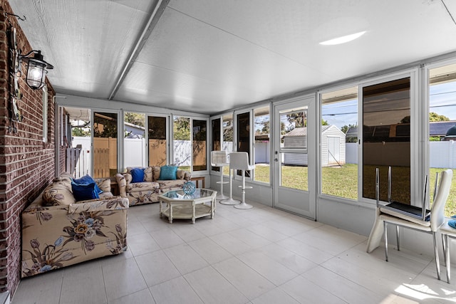 view of sunroom / solarium