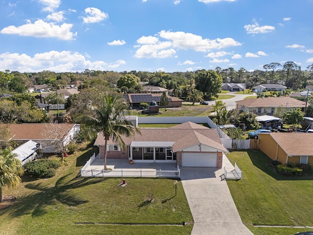 birds eye view of property featuring a residential view