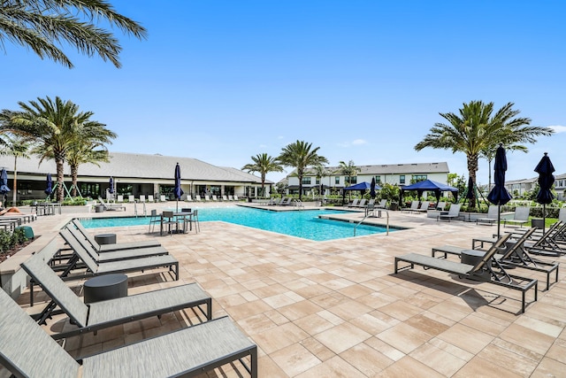 community pool featuring a patio