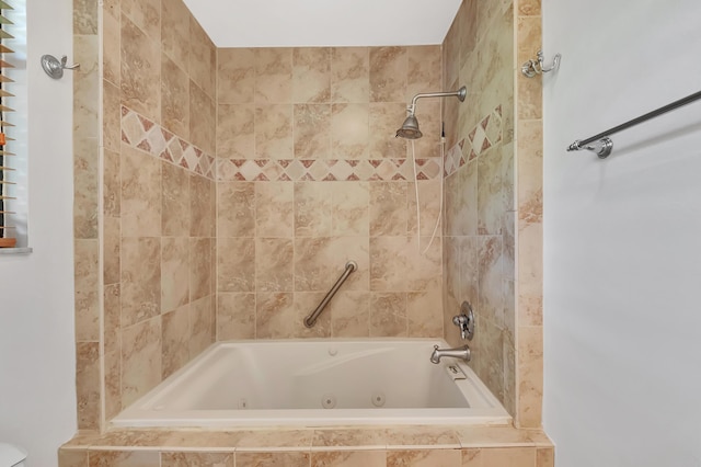 bathroom featuring a combined bath / shower with jetted tub