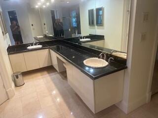 3271 Harrington Dr, Boca Raton, FL 33496 - bathroom featuring vanity and tile patterned flooring