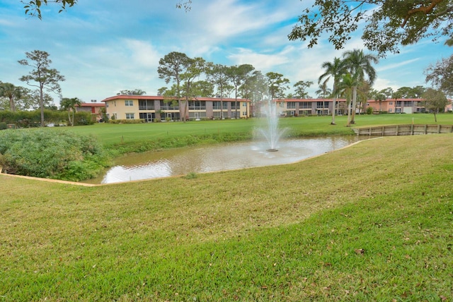 view of water feature