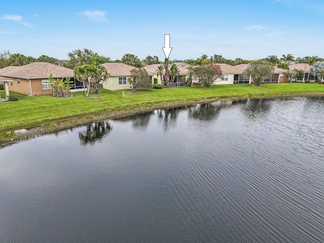 water view featuring a residential view