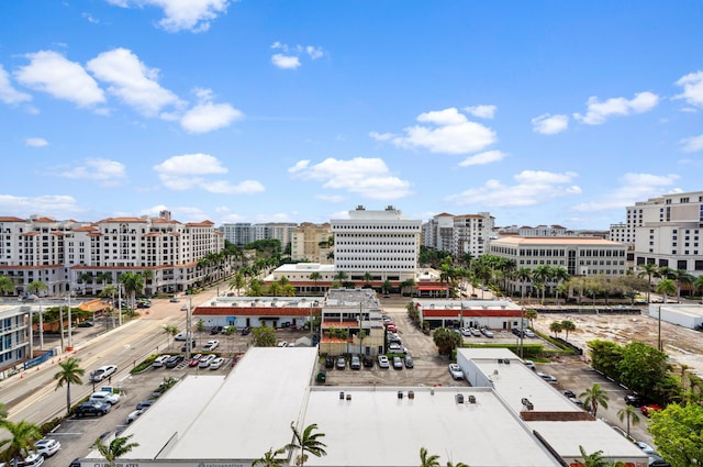 drone / aerial view featuring a view of city