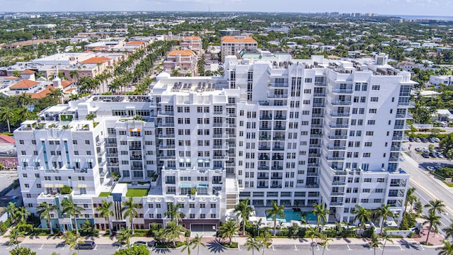 birds eye view of property featuring a view of city