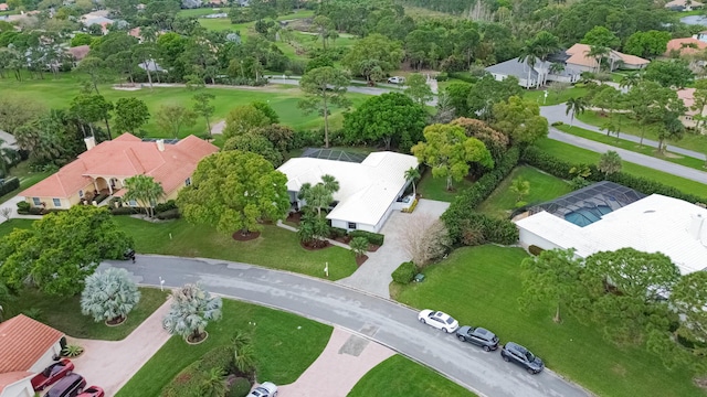 bird's eye view with a residential view