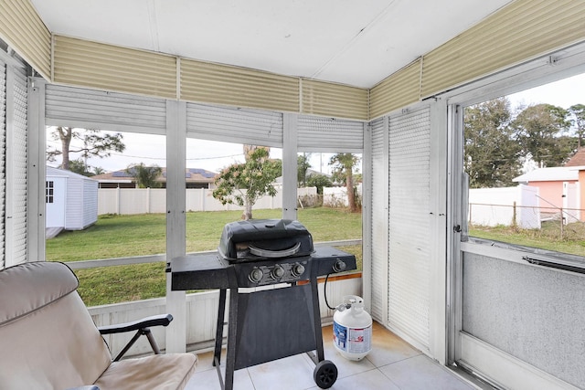 sunroom / solarium with a healthy amount of sunlight