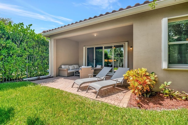 view of patio / terrace with outdoor lounge area