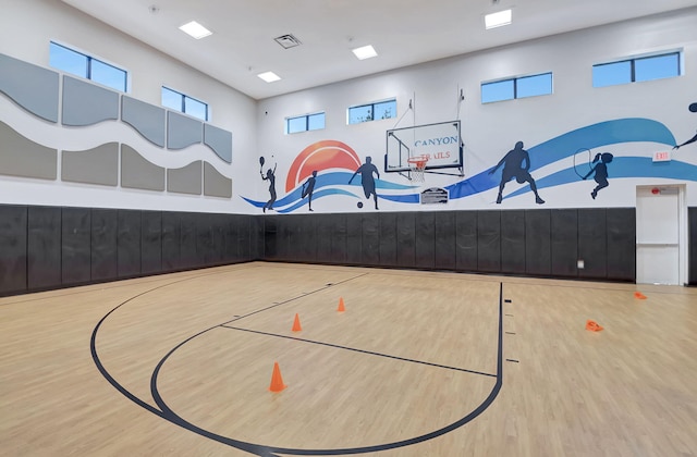 view of basketball court with community basketball court