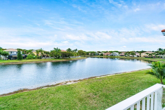 water view with a residential view