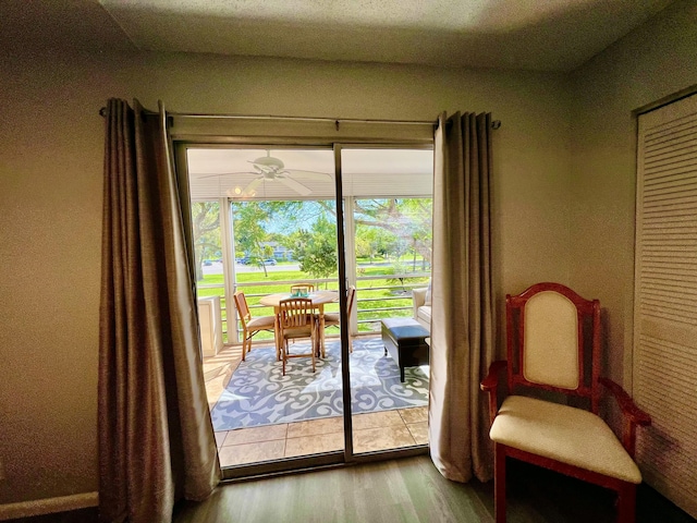 2014 Cambridge A, Deerfield Beach, FL 33442 - doorway to outside featuring wood finished floors