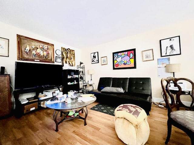 465 Saxony J, Delray Beach, FL 33446 - living room featuring wood finished floors