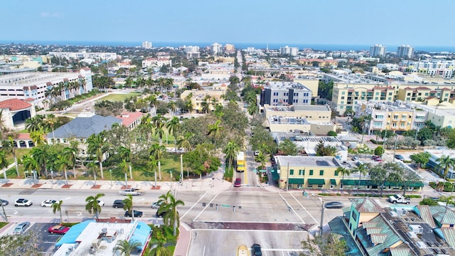 aerial view with a view of city