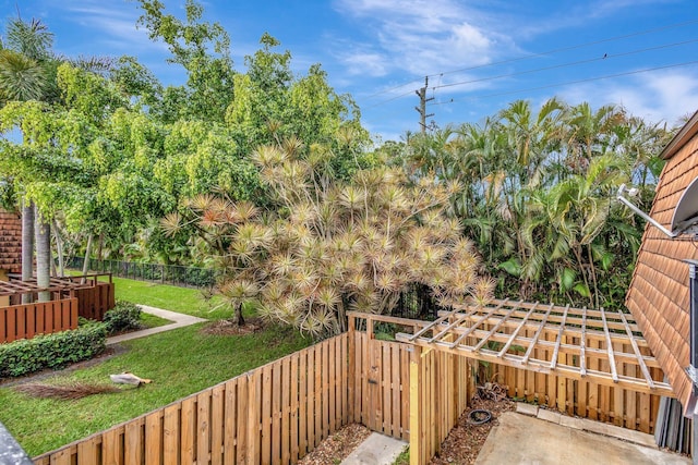 view of patio / terrace with fence