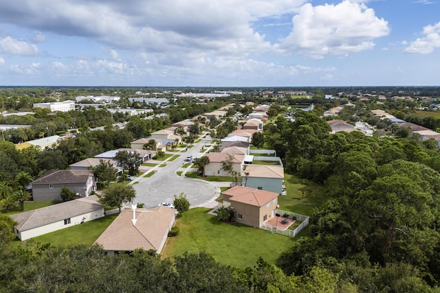 aerial view featuring a residential view