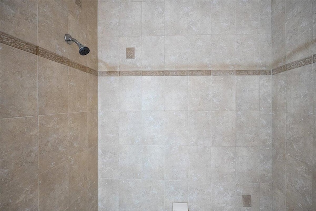 room details with a tile shower