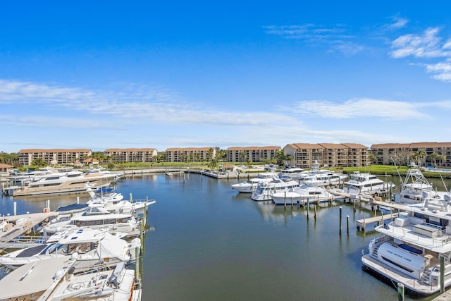 exterior space featuring a water view