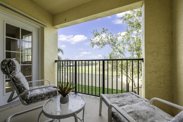 view of balcony