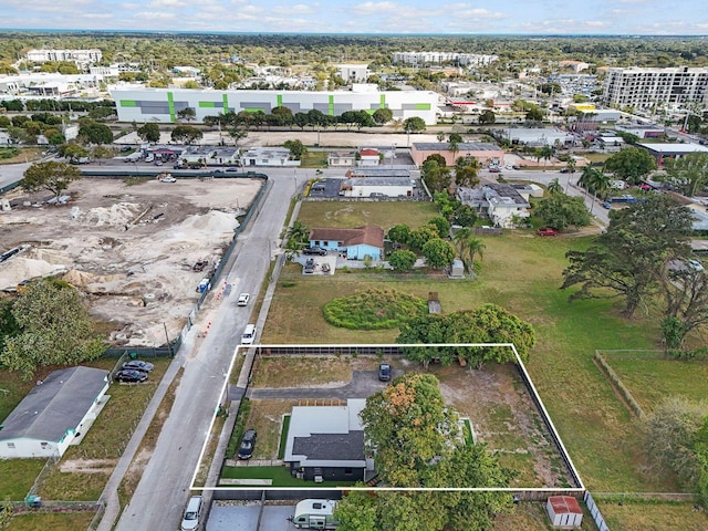 aerial view featuring a residential view