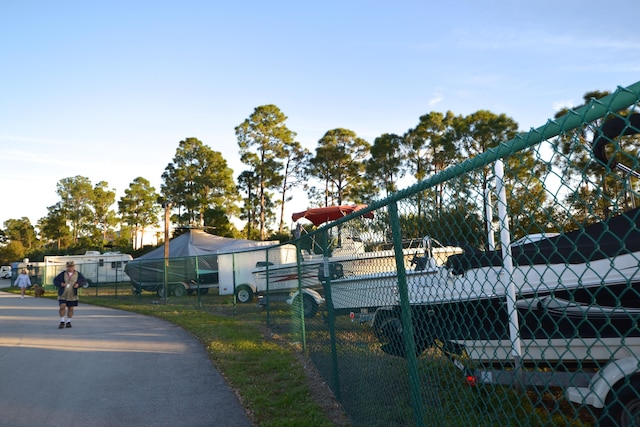 exterior space with fence