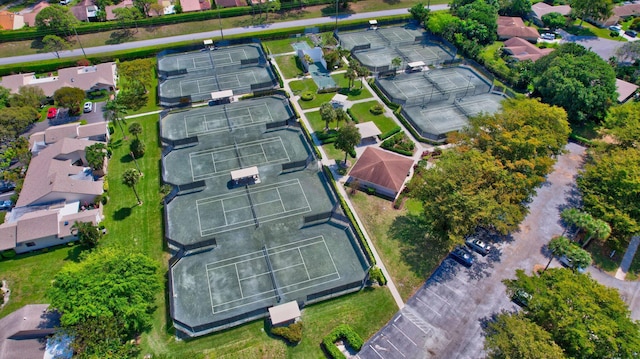 drone / aerial view featuring a residential view