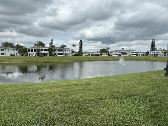 property view of water with a residential view