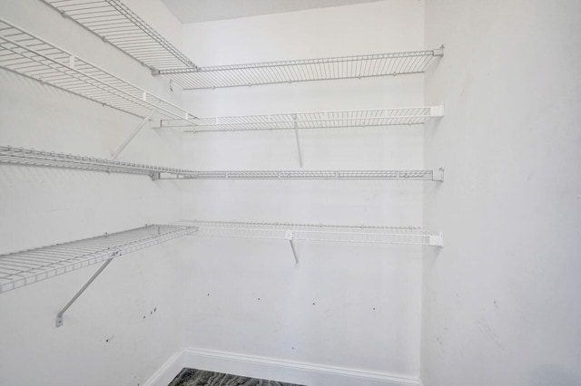 view of storage area