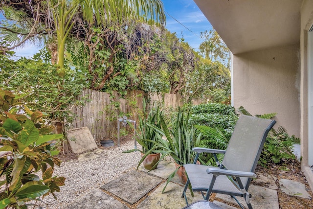 view of patio / terrace with fence