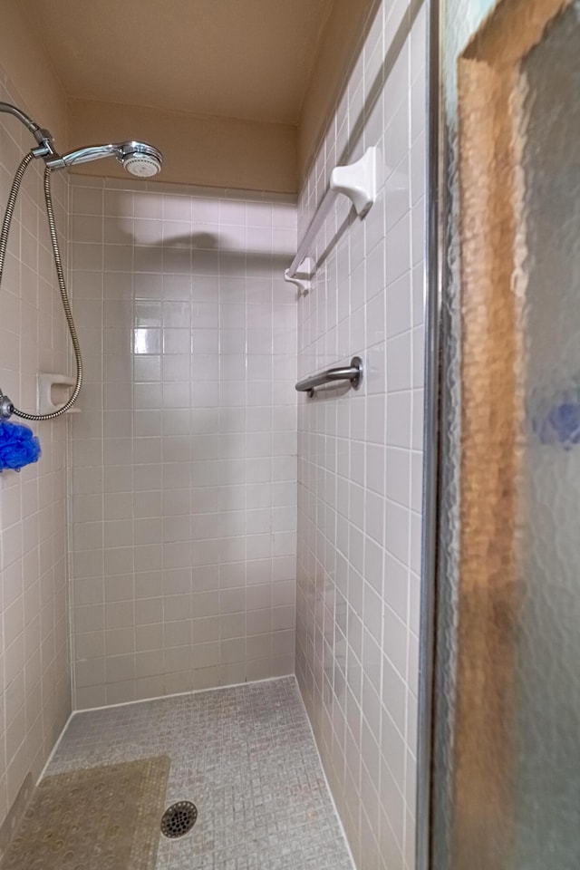 full bath featuring a shower stall