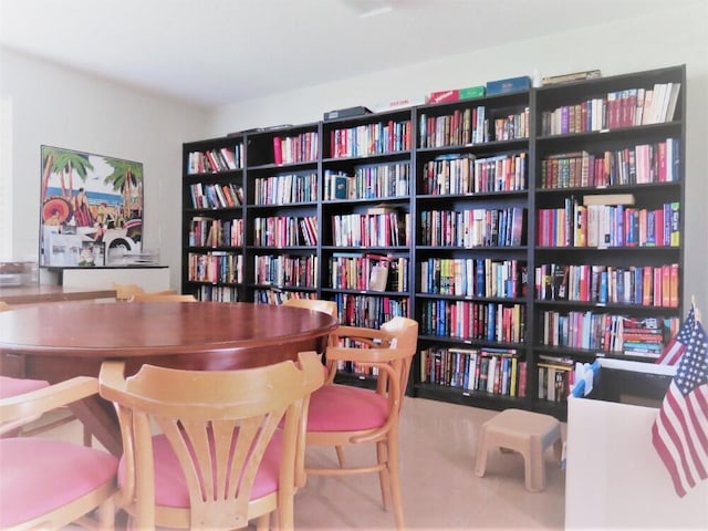 office with wall of books