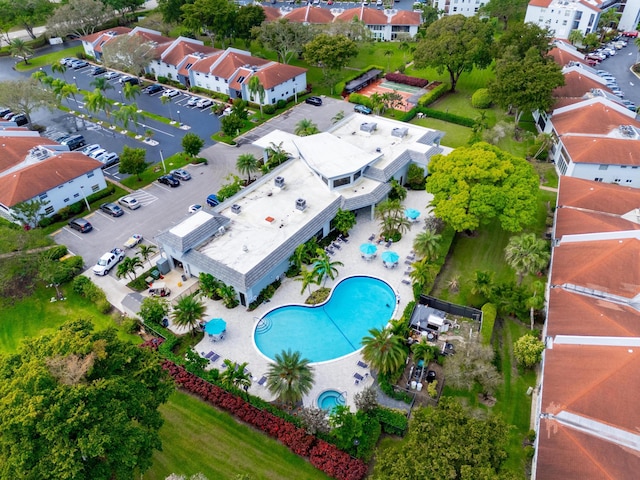 bird's eye view featuring a residential view