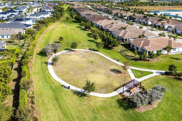 drone / aerial view featuring a residential view